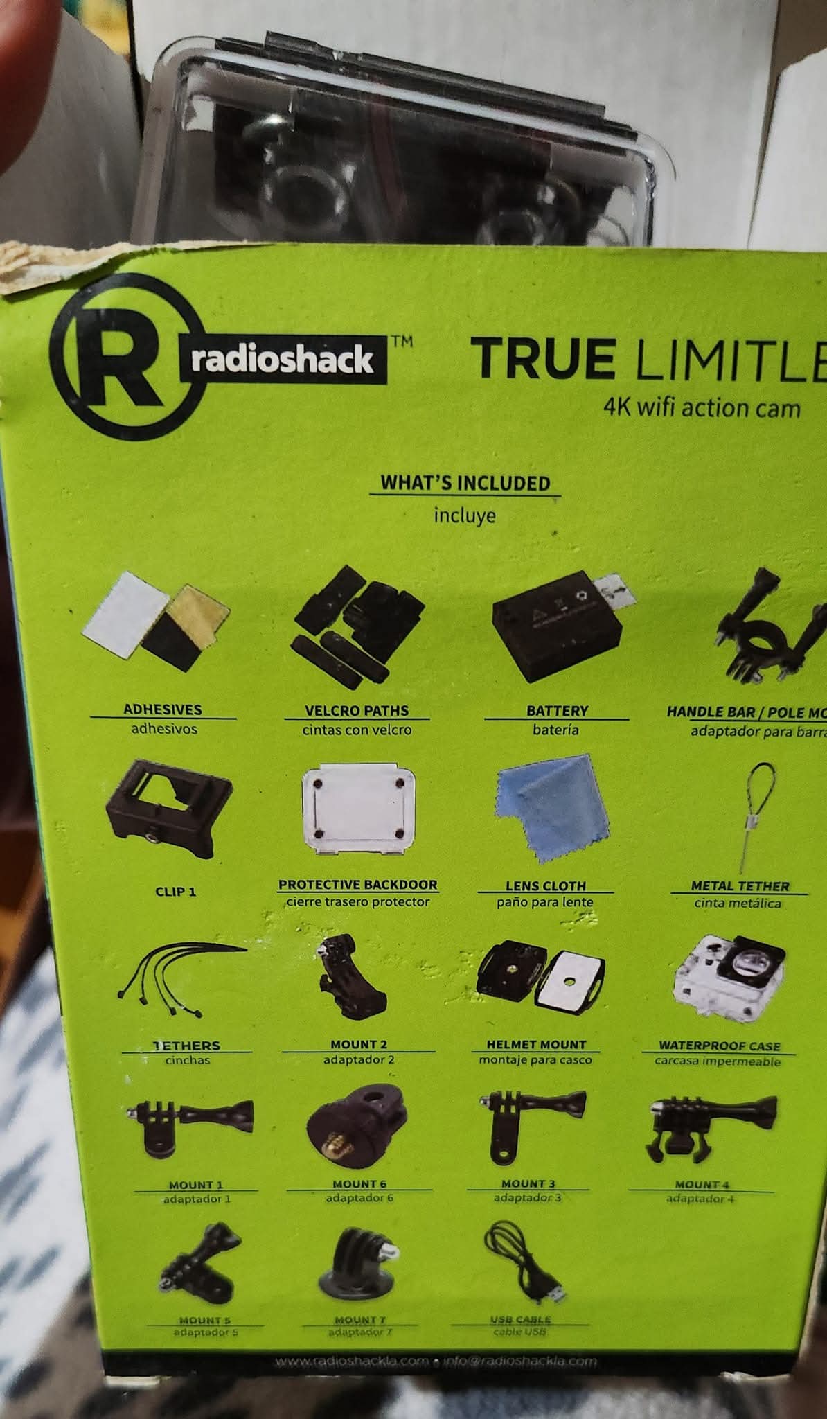 Cámara portátil de aventura