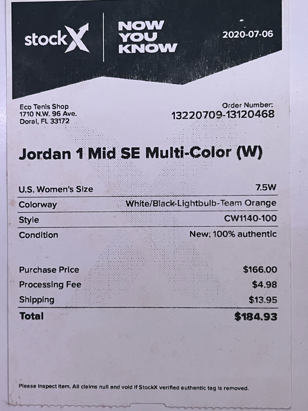 Jordan 1 MID SE Multicolor