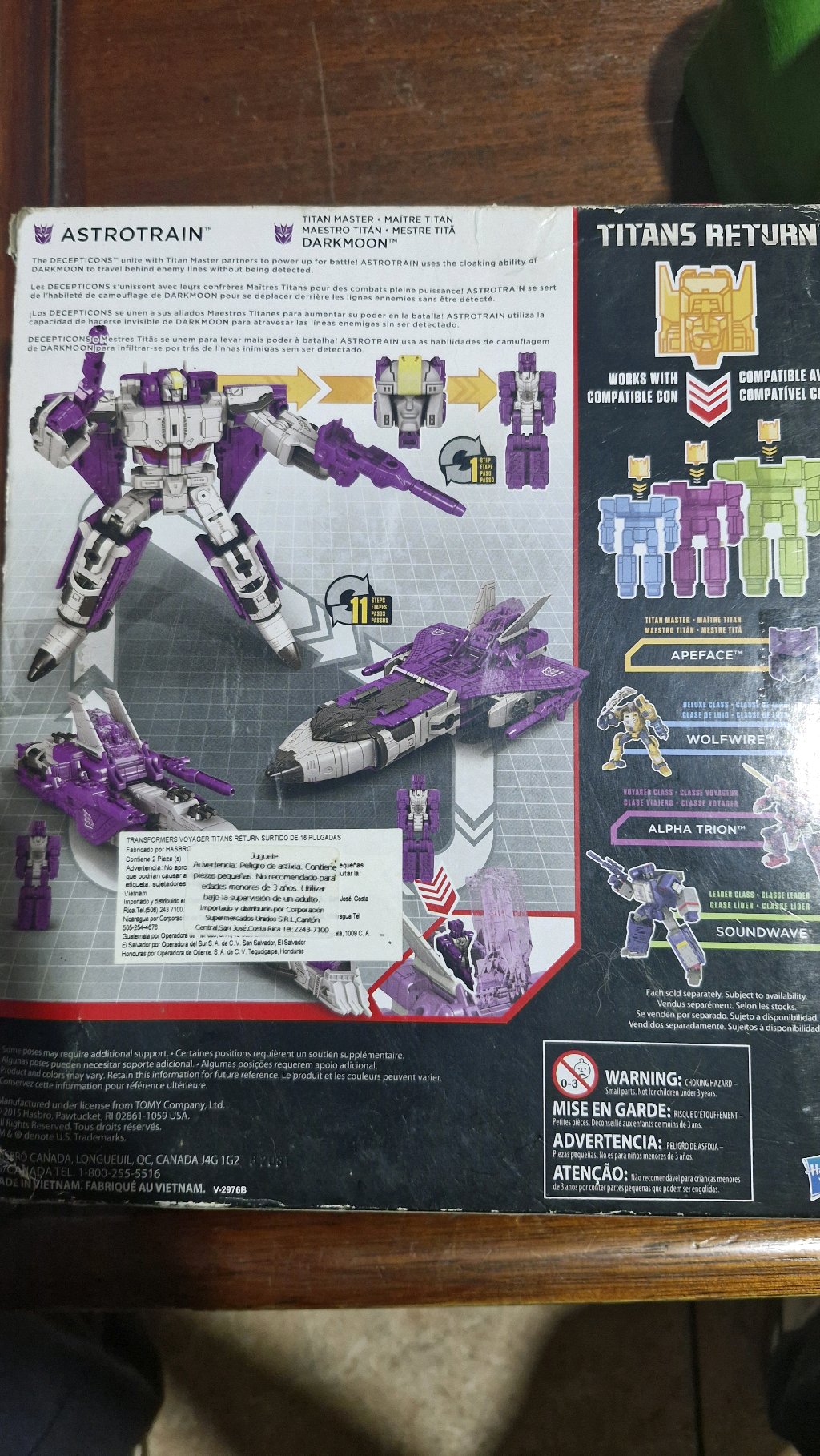 Transformers Voyager Astrotrain and Darkmoon  Generations Titans Return