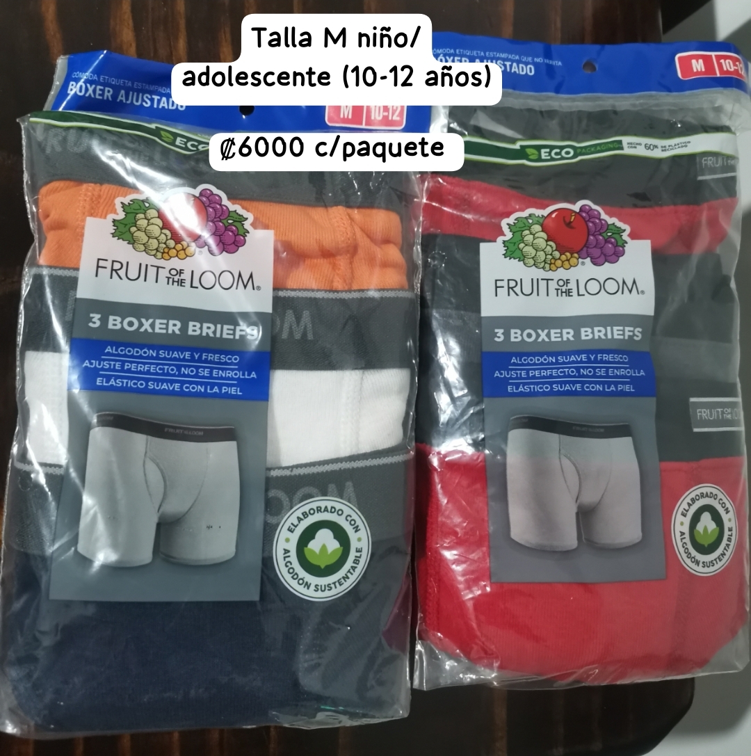 bóxer para niños o adolescentes talla 10/12