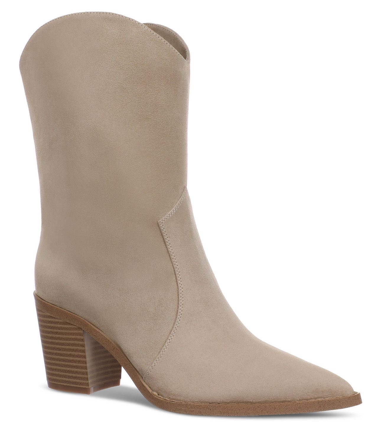 botas color beige 