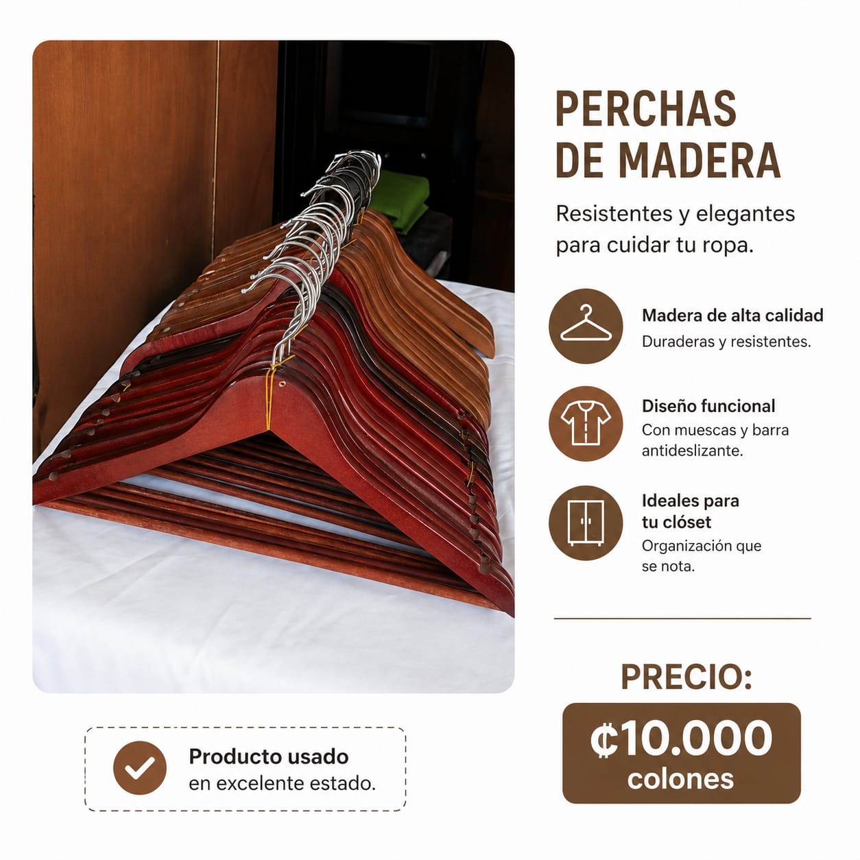 ganchos de madera