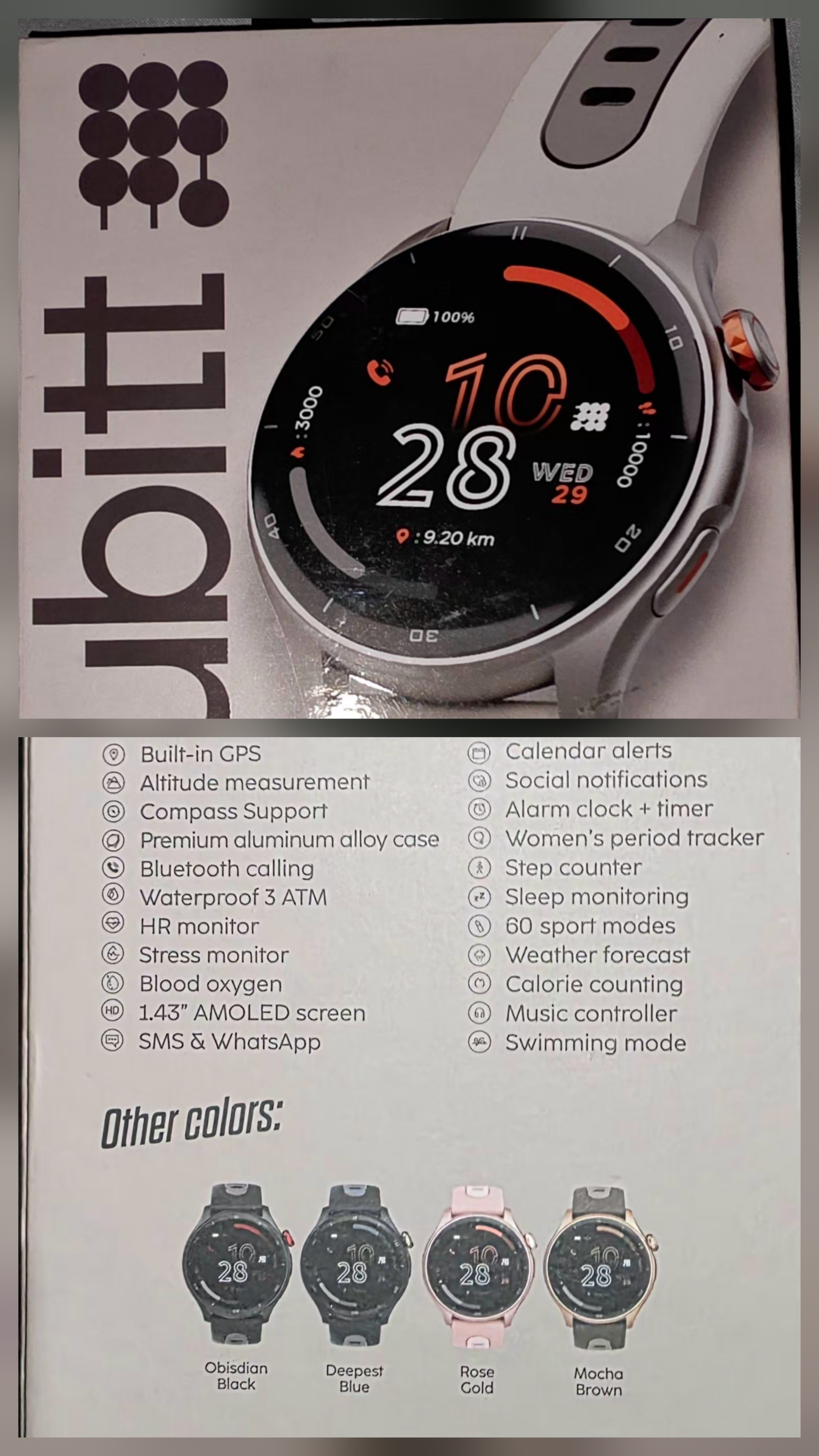 Reloj inteligente Cubit Aura Pro