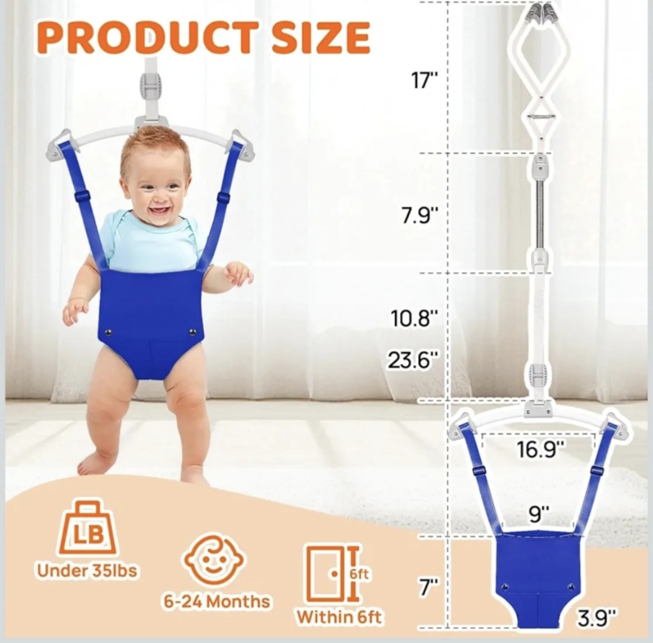 Salltador de puerta para bebés de la marca Hi Suyi.