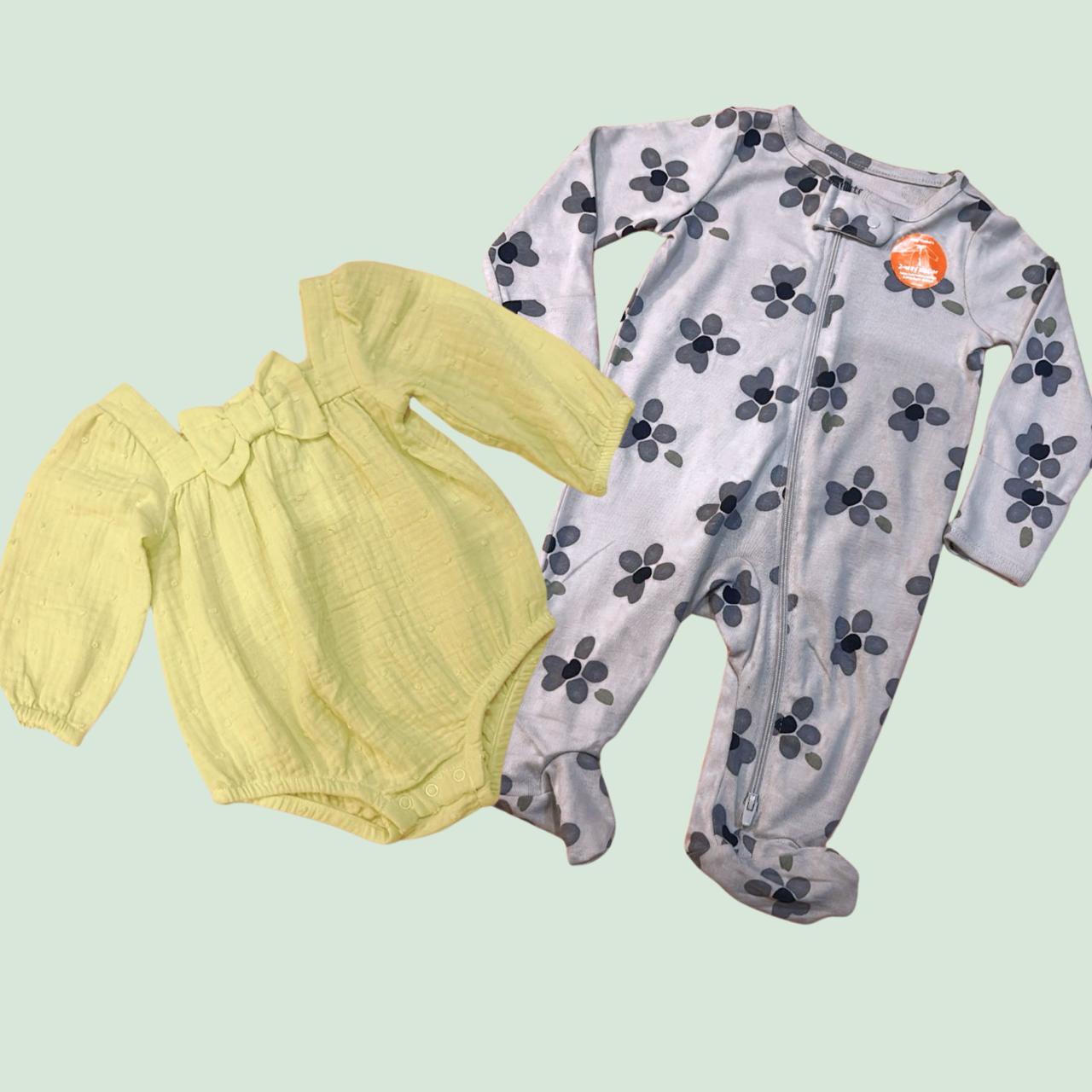 Conjunto de bebe manga y pijama marca carters