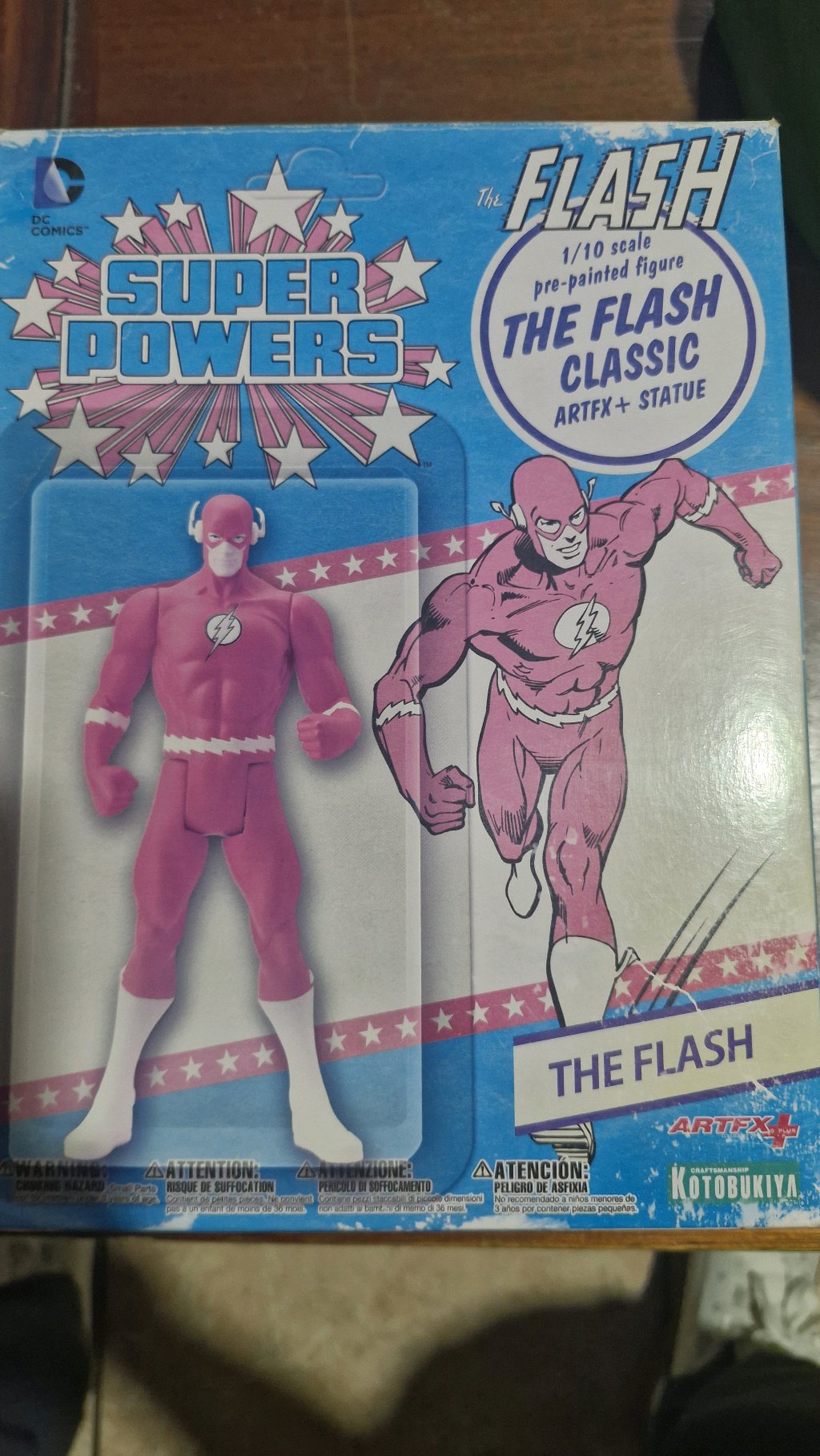 Kotobukiya DC Comics Super Powers Flash Classic Costume ARTFX+ Statue Boxed